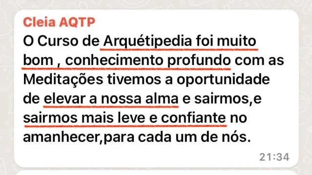Depoimento de Cleia sobre a formação